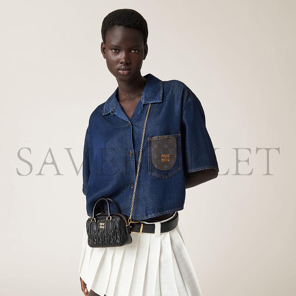 MIU MIU ARCADIE MATELASSÉ NAPPA LEATHER MINI-BAG 5BP077 (15.3*10.3*4.5cm) MIU MIU ARCADIE MATELASSÉ NAPPA LEATHER MINI-BAG 5BP077 (15.3*10.3*4.5cm)